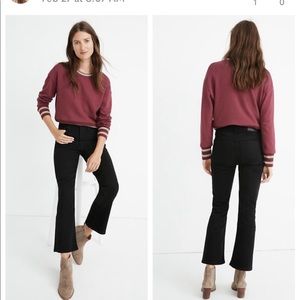 Madewell Cali Demi boot cut black jeans